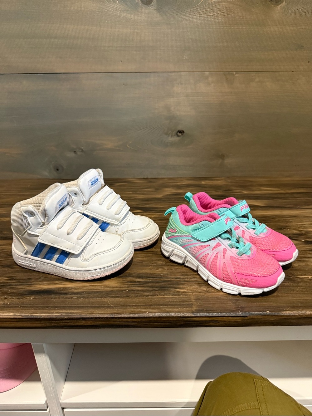 Toddler size 8 Adidas ASICS bundle of shoes